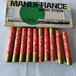 boite de 10 cartouches cal 410/76 manufrance marbrees