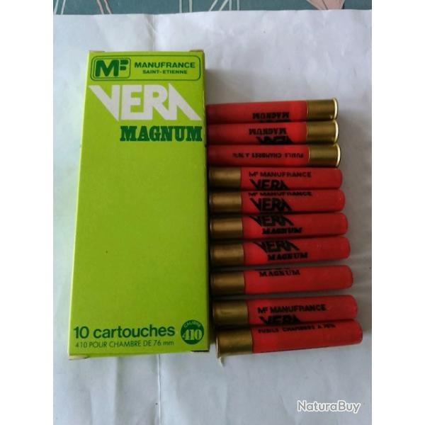 boite de 10 cartouches cal 410/76 vera de manufrance