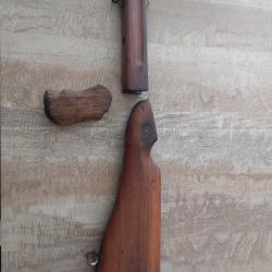 THompson Modele 28 M1A1 100% originale les 3 garnitures bois