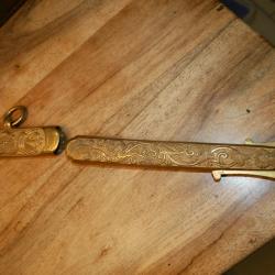 Chape et Bouterolle de sabre d'officier de Marine