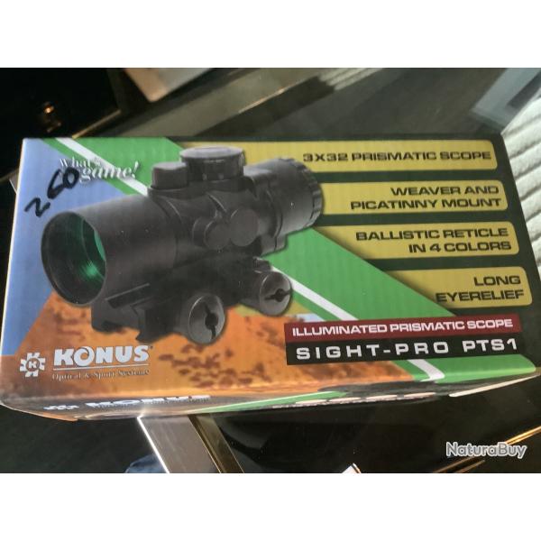 Viseur lunette Konus Sigth-Pro PTS1 �tat neuf