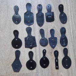 lot 15 cuirs pour insignes militaires collection vintage