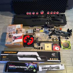 Snowpeak M25 PCP 5.5mm avec beaucoup d'accessoires. Compresseur, plomb, etc.