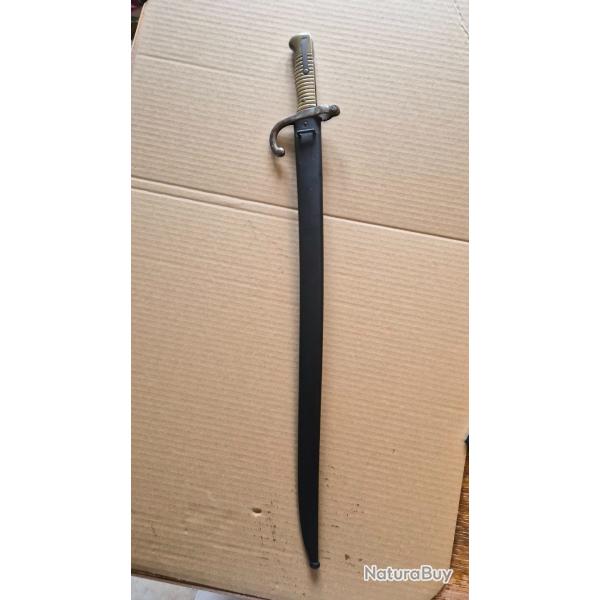 Ba�onnette de fusil Chassepot - 1870