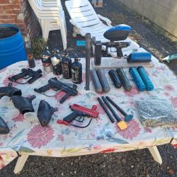 URGENT - GROS LOT PAINTBALL COMPLET &Agrave; SAISIR - PRIX SACRIFI&Eacute;