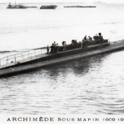 Carte Postale Sous-Marin Archim&egrave;de 1909 -N&deg;8115