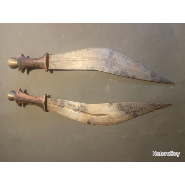 paire de poignard DJILE KANAKIL  AFARS  SOMALIE  (ma r�f: 821 �)