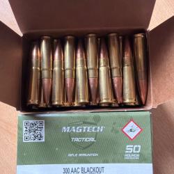 Lot de deux bo&icirc;tes 50 munitions 300 AAC BLACKOUT FMJ MAGTECH