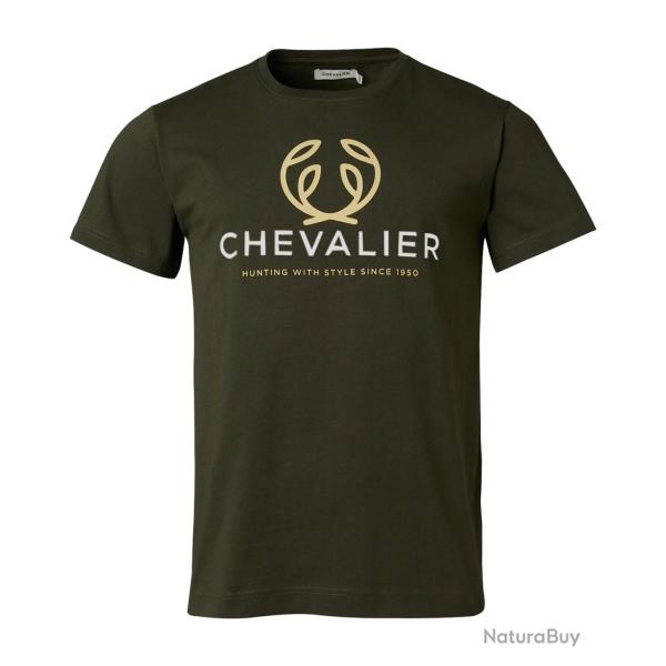 T-shirt Logo Chevalier (Couleur: Vert, Taille: 3XL)