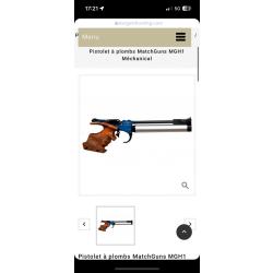 Pistolet Match Guyns 10 metres MG H1
