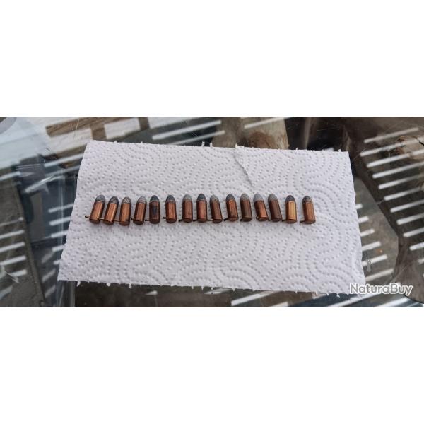 Un lot de 15 cartouche a broche pour revolvert 7mm