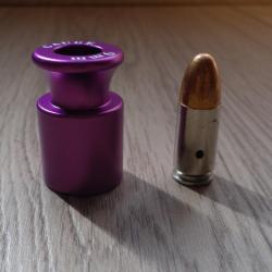 Jauge de contr&ocirc;le des cartouches de calibre - 9 mm (cartouche neutralis&eacute;e aux c&ocirc;tes fournie)
