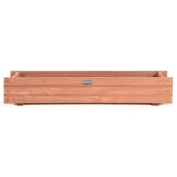 Jardini&egrave;re rectangulaire bac &agrave; fleurs 91,5 x 18 x 16 cm facile &agrave; nettoyer style moderne en bois de