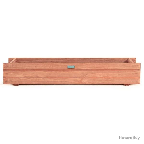 Jardini�re rectangulaire bac � fleurs 91,5 x 18 x 16 cm facile � nettoyer style moderne en bois de