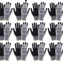 12 paires de gants de travail de s&eacute;curit&eacute; GRISE