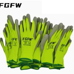 10 Paires de Gants de protection Durable Antid&eacute;rapant Normes EN 388/ISO20471 Taille L