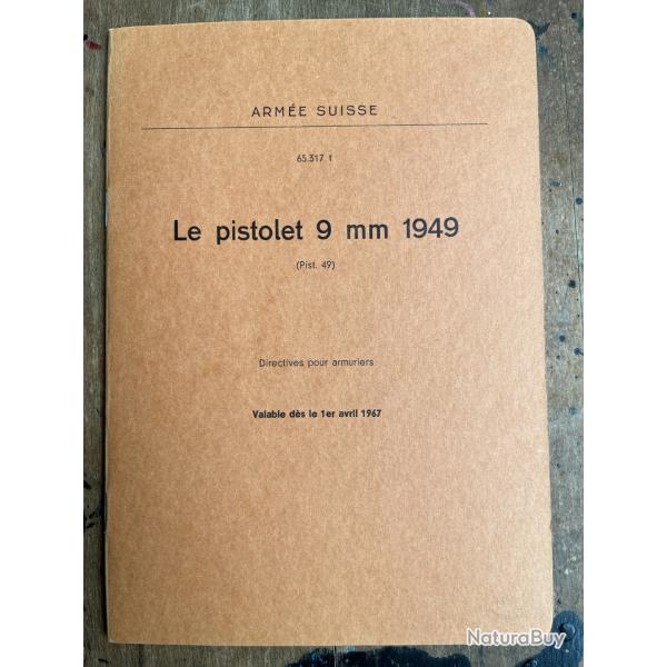 Tr�s rare manuel d'armurier Arm�e Suisse SIG P210 (P49)