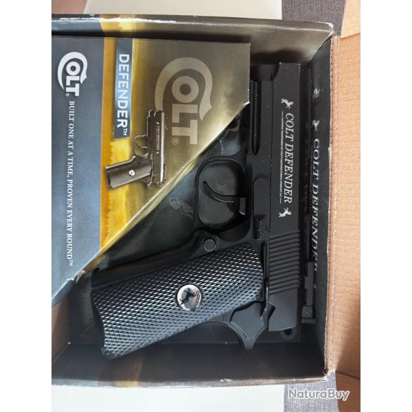 Pack Tir de Loisir : Colt Defender Full Metal (CO2) + Lot de cibles