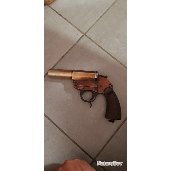 Pistolet lance-fus�es de signalisation Walther mod�le Z LP 34, mod�le original allemand de 1939