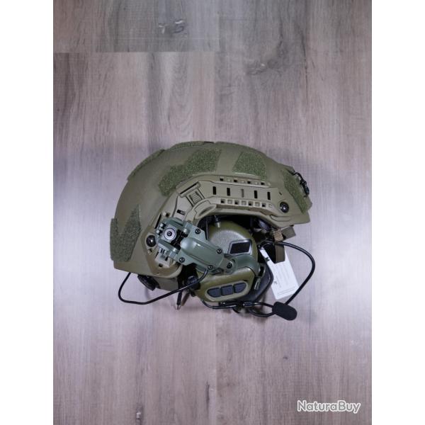 Casque Balistique NIJ3A FAST SF Super High Cut Ranger Green - Neuf