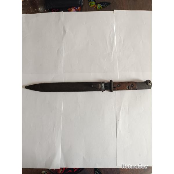 Ba�onnette Allemande pour K98 S238G fabricant DURKOPP werke de 1935