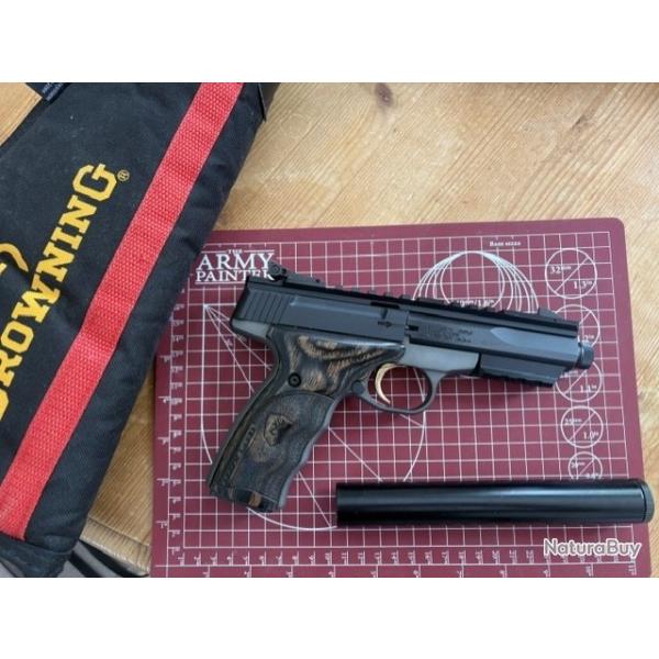 Browning Buckmark Black Label avec r�ducteur de son , excellent �tat