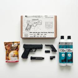Pack Complet Airsoft GBB - SRU SR-GF/01 Tactical + Laser + Gaz + Billes