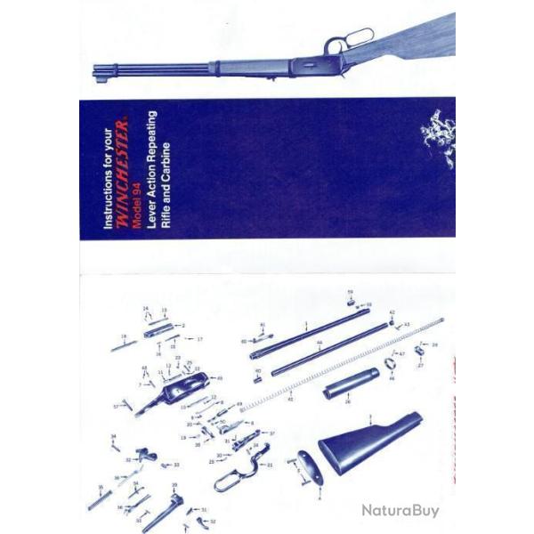 notice WINCHESTER 94 WINCHESTER 1894 (envoi par mail) - VENDU PAR JEPERCUTE (m2774)