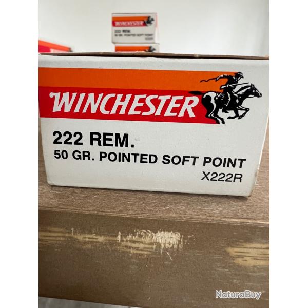Winchester Super-x 222rem 55GR Soft point X20 munitions