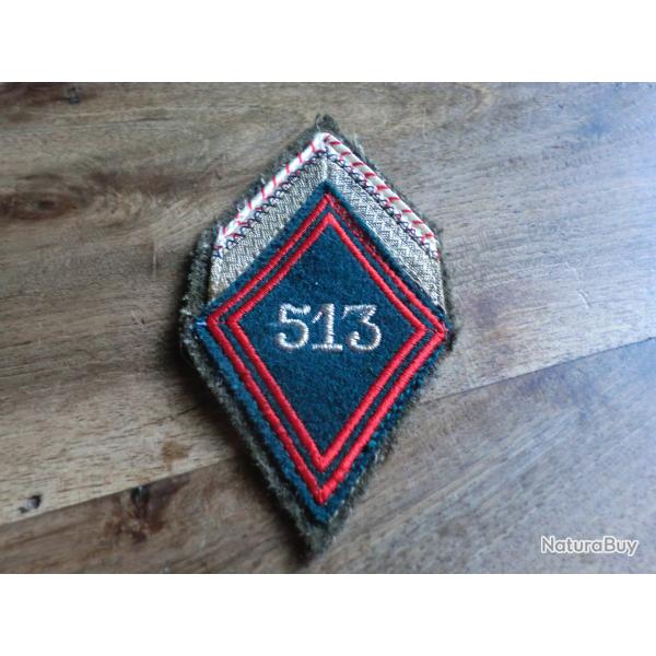 insigne tissu losange de bras 513eme r�giment train