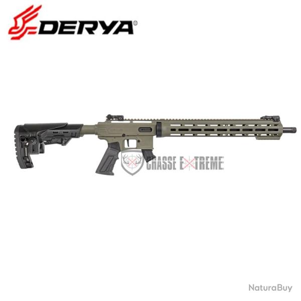 Carabine DERYA TM22 Flash Polym�re 18'' Cal 22 Lr Noir/Vert