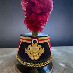 Shako mod&egrave;le 1933 garde R&eacute;publicaine complet, plumet rouge T56