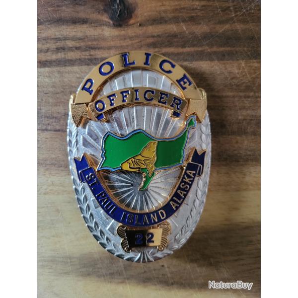 Insigne police Alaska USA