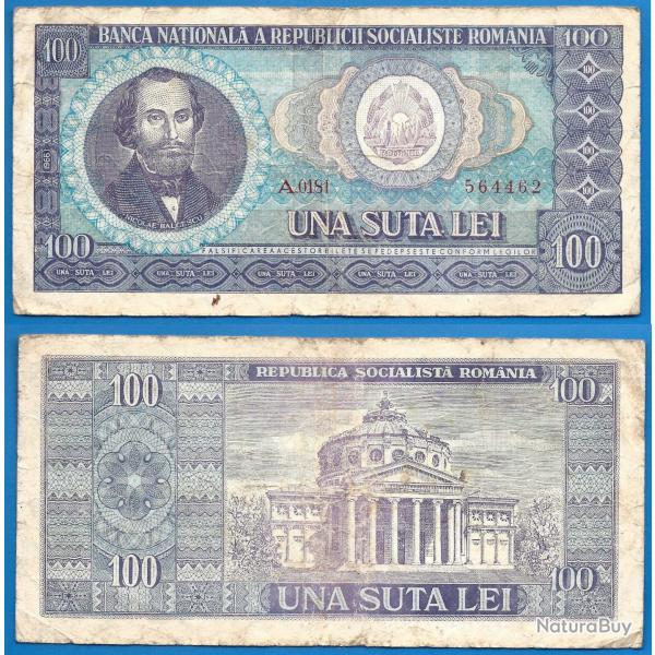 Roumanie 100 Lei 1966 Serie A Billet Europe Centrale