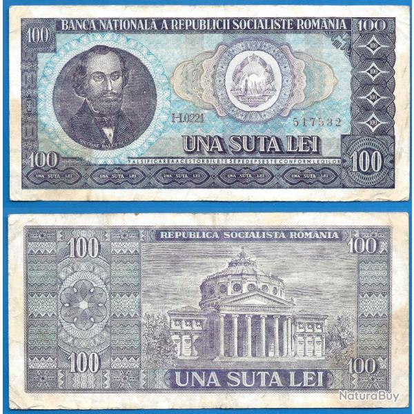 Roumanie 100 Lei 1966 Serie H Billet Europe Centrale