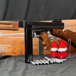 MEGA PROMO - Pack pr&ecirc;t &agrave; tirer Pistolet Legends M1A1 Legendary couleur Noir/Bois (4500 Billes acier+