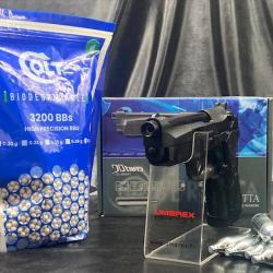 PACK PR&Ecirc;T A TIRER "PISTOLET - BERETTA 90TWO" -Cal. BBS 6MM - CO2