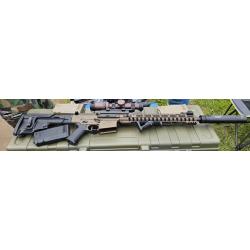 R&eacute;plique Airsoft AR308L Deluxe Version de marque Ares avec 3 chargeurs, malette et lunette