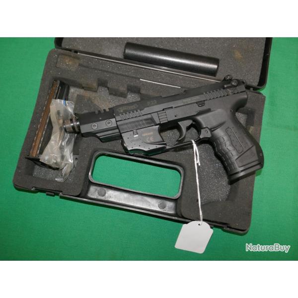Pistolet WALTHER P22 canon long filet� en 22Lr
