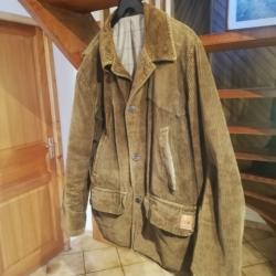 Veste de chasse en velour