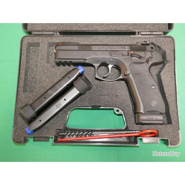 Pistolet CZ 75 SP01 SHADOW en 9x19mm en mallette et ses 3 chargeurs