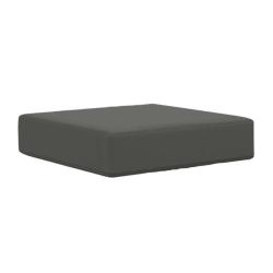 Coussin si&egrave;ge ext&eacute;rieur polyester anthracite 40x40x8 cm confortable r&eacute;sistant