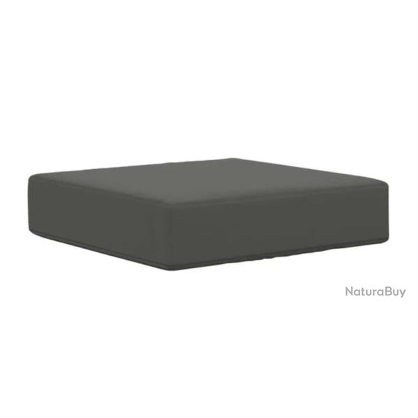 Coussin si�ge ext�rieur polyester anthracite 40x40x8 cm confortable r�sistant