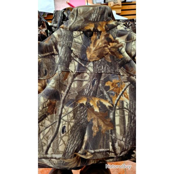 Veste de chasse Softshell Real Tree CAMO