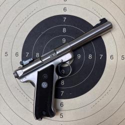 Pistolet RUGER MARK II inox CAL 22LR