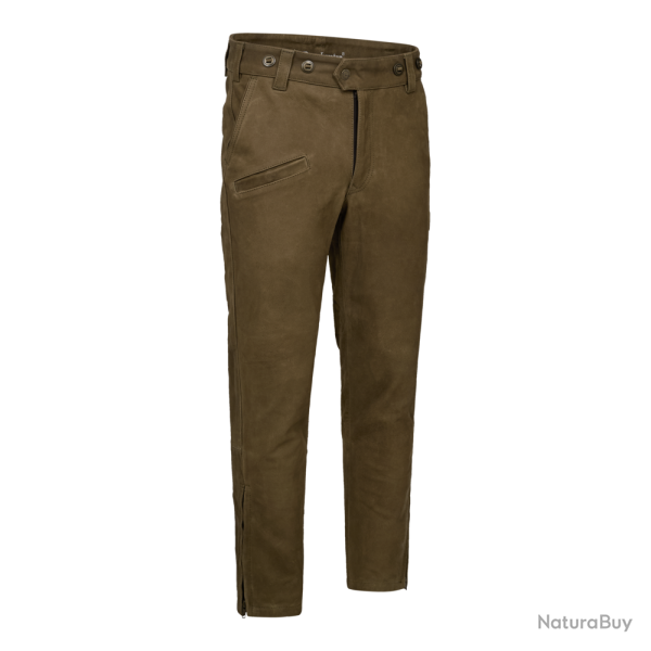 Pantalon de traque en cuir Strasbourg Chocolate marron, 56