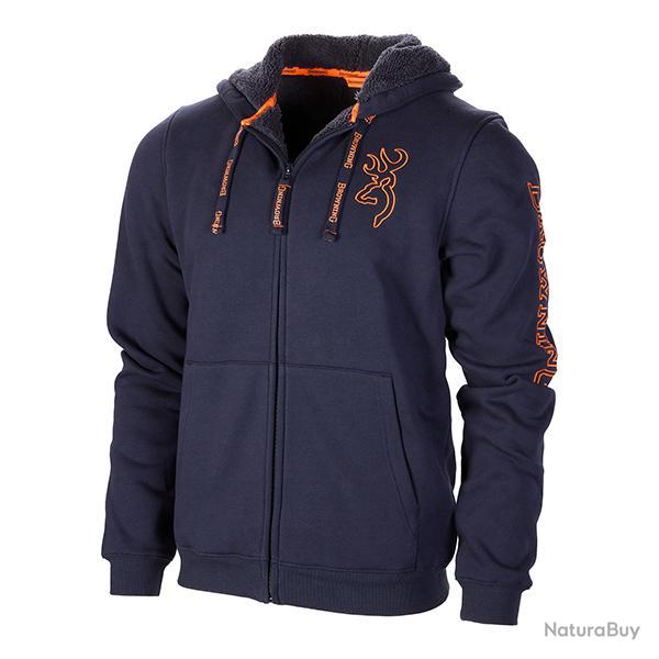 SWEATSHIRT WARM SNAPSHOT Bleu, 2XL