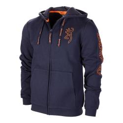 SWEATSHIRT ZIP SNAPSHOT Bleu, XL