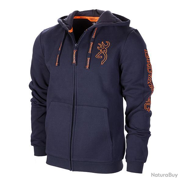 SWEATSHIRT ZIP SNAPSHOT Bleu, L