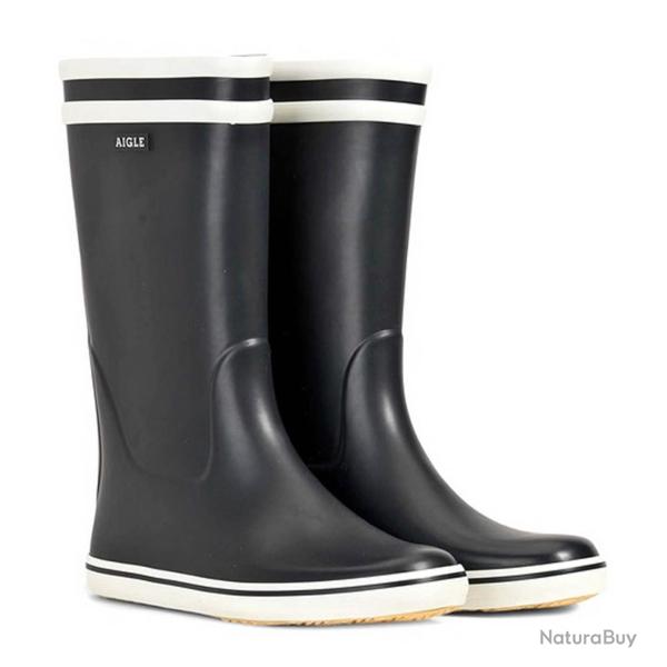 Bottes AIGLE MALOUINE 2 MARINE/BLANC